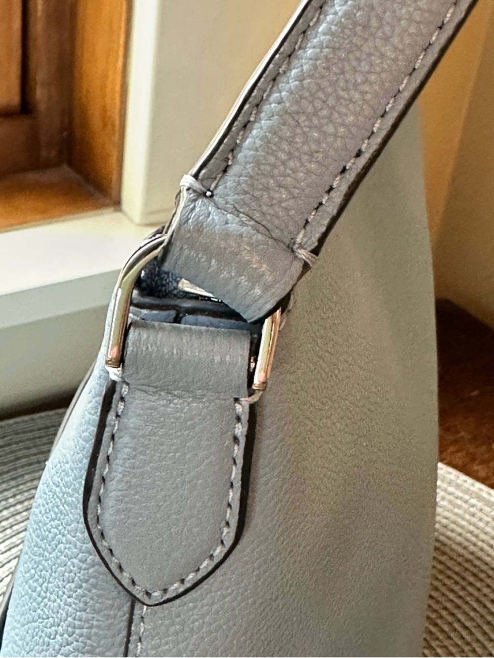 kate spade Smooth Blue Leather Shoulder Bag - Picture 6 of 11
